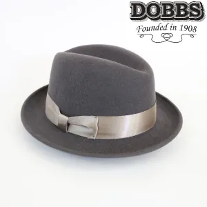 Dobbs Homburg Hat Wool Felt - Boulevard in Grey