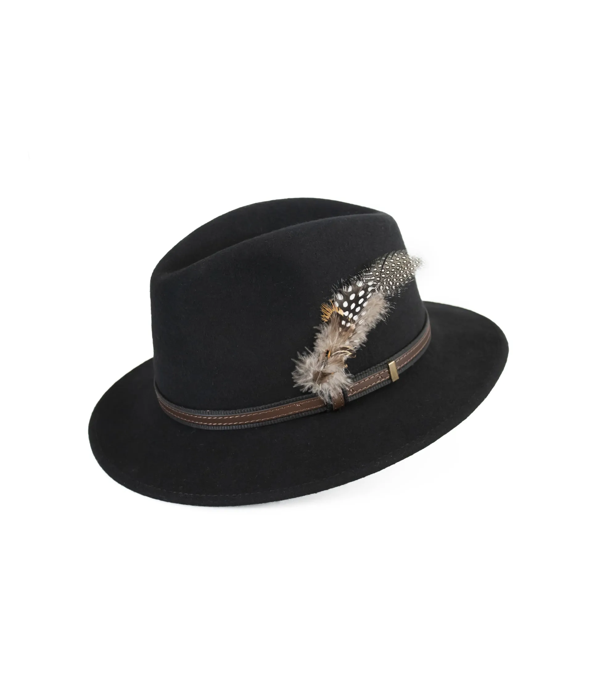 Fedora Wool Hat - Black