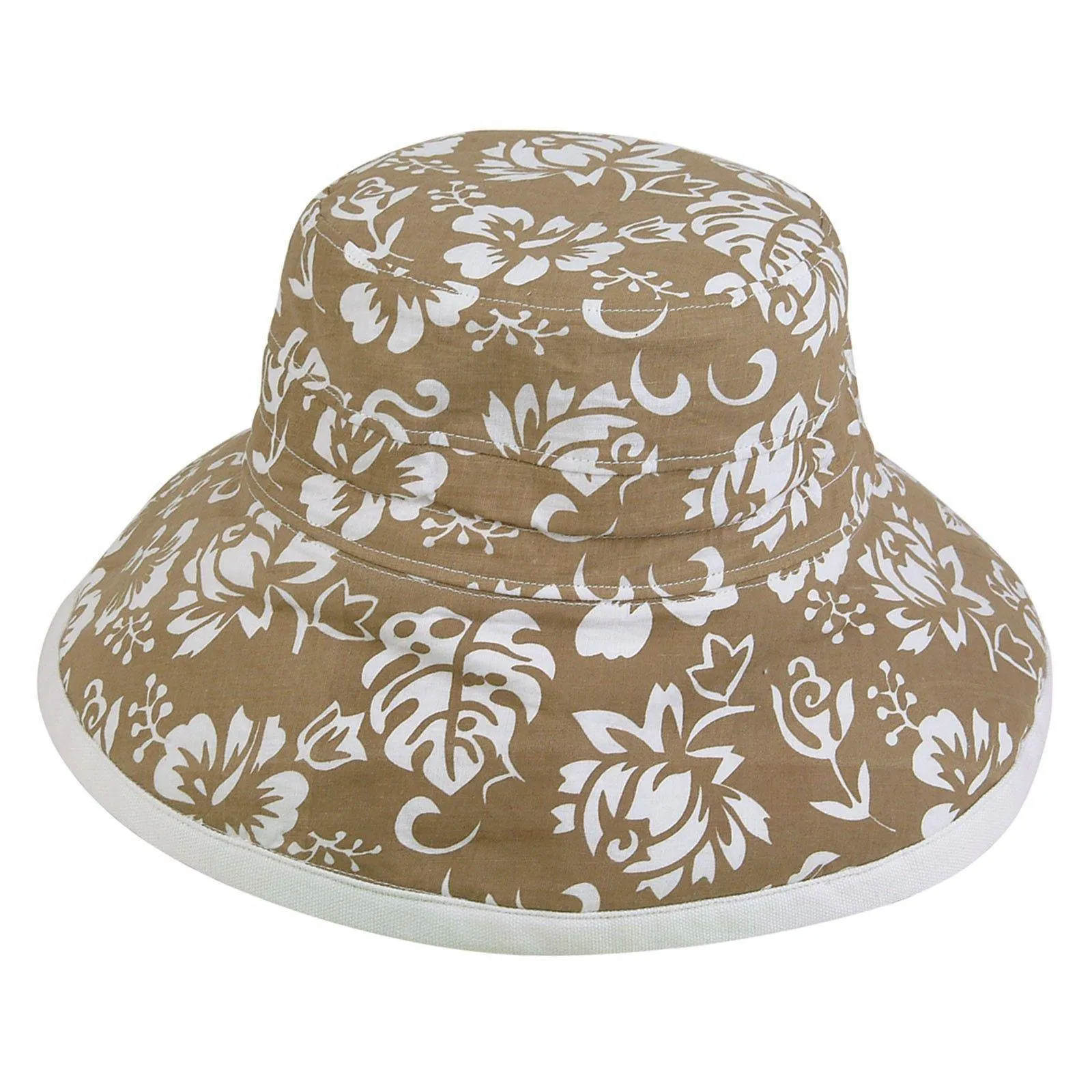 Flower Floral Bucket Hats Printed Sun Cotton Ribbon Fun Summer
