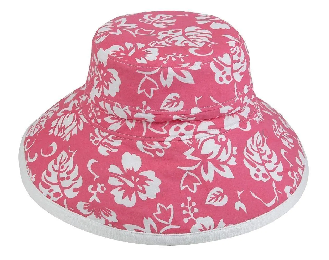 Flower Floral Bucket Hats Printed Sun Cotton Ribbon Fun Summer