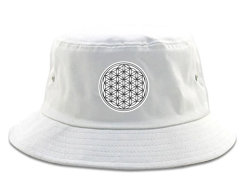Flower Of Life Chest Mens Bucket Hat