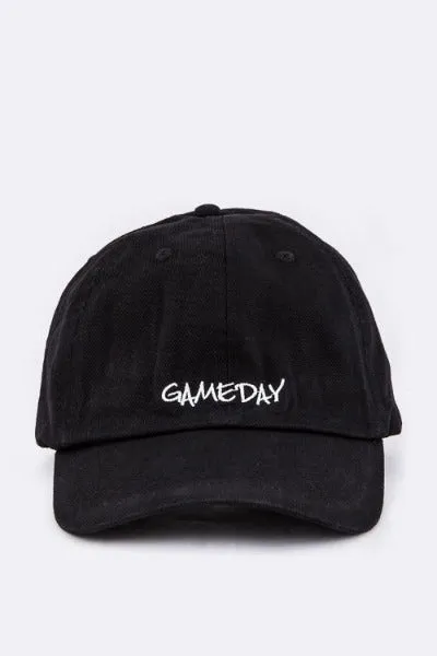 Game Day Embroidered Washed Cotton Cap