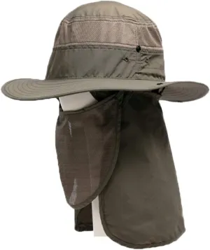 Henschel Small/Medium Olive Wellston Crushable 62829 Cotton w Mesh Crown UPF 50