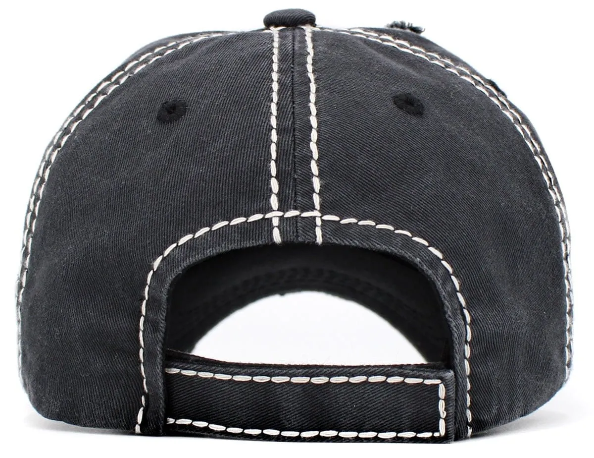 KBV1410 "COFFEE KEEPS ME GOING" Vintage Distressed Cotton Cap
