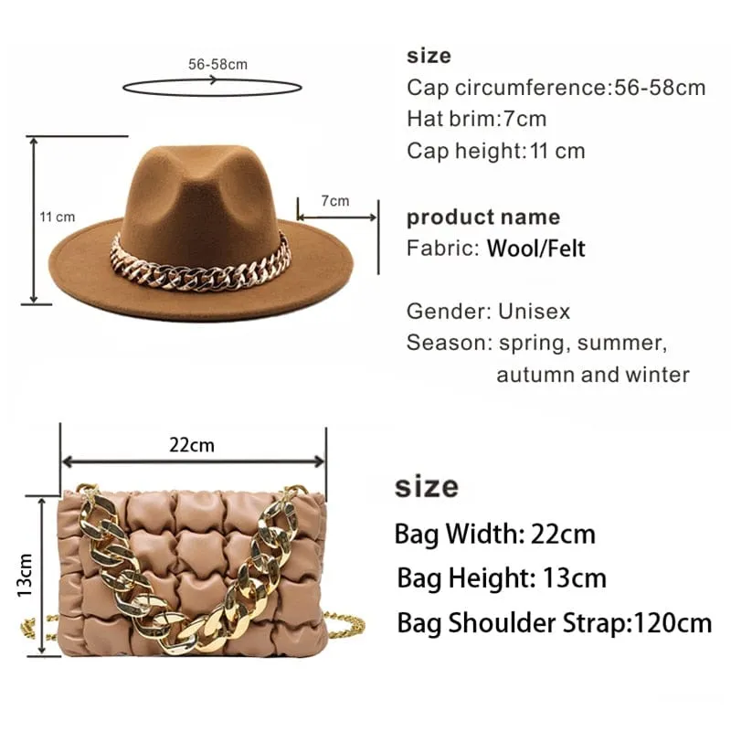 Luxury Bela Bag Hat Set