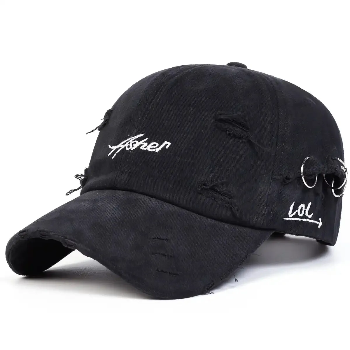 Men's and Women's Retro Torn Baseball Caps