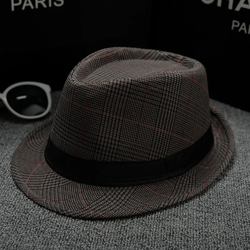 Men's British Houndstooth Sun Hats – European and American Style