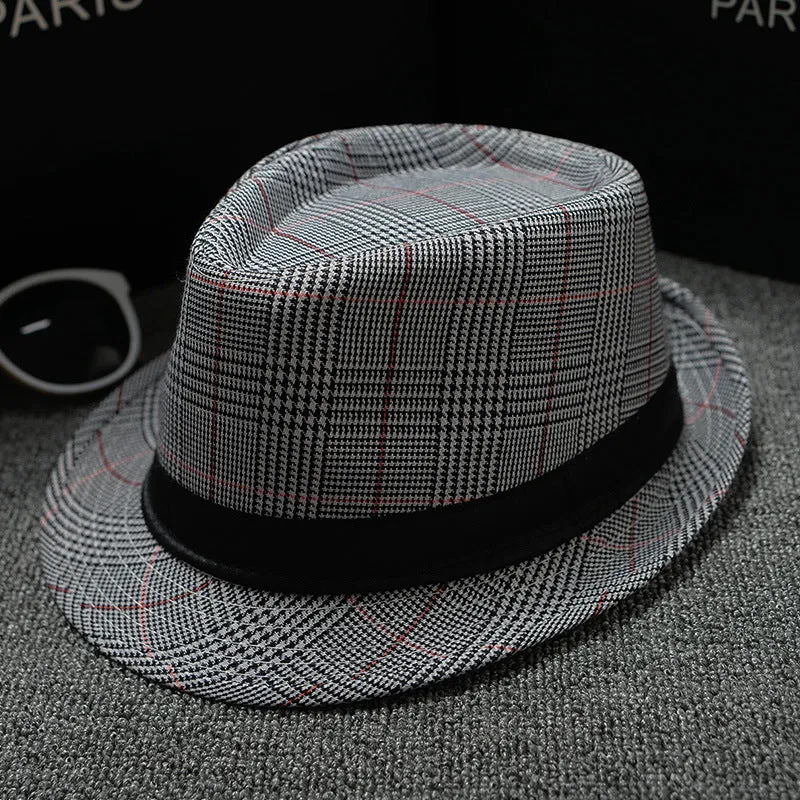 Men's British Houndstooth Sun Hats – European and American Style