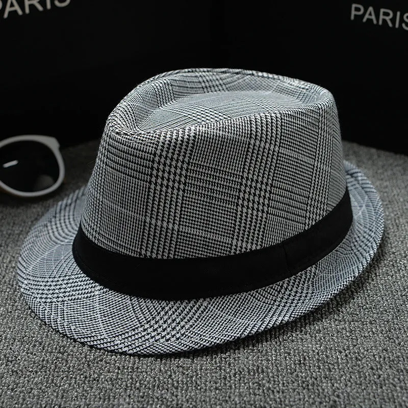 Men's British Houndstooth Sun Hats – European and American Style