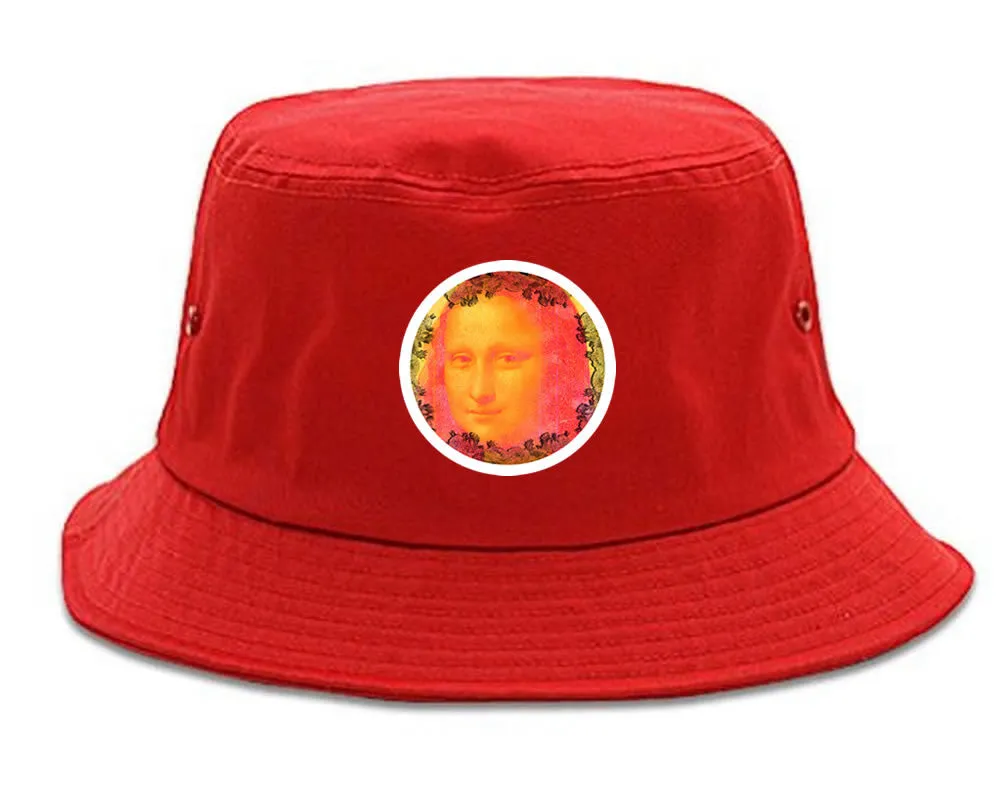 Mona Lisa Painting Art Bucket Hat