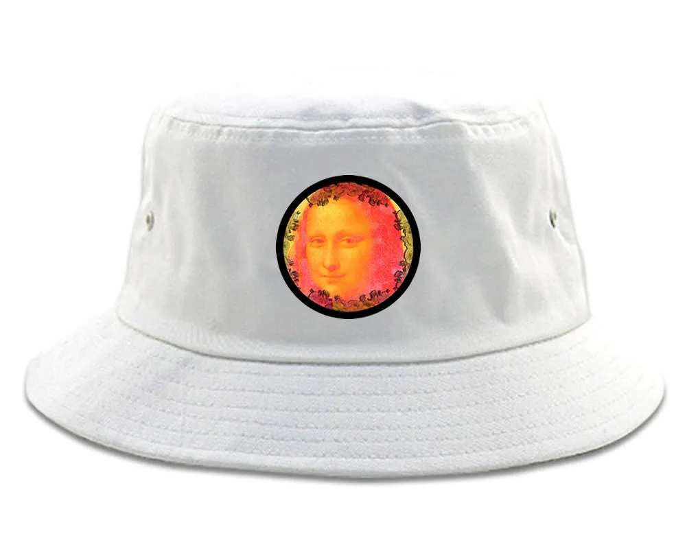 Mona Lisa Painting Art Bucket Hat