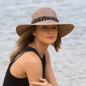 Monroe Capeline Sun Hat Suede
