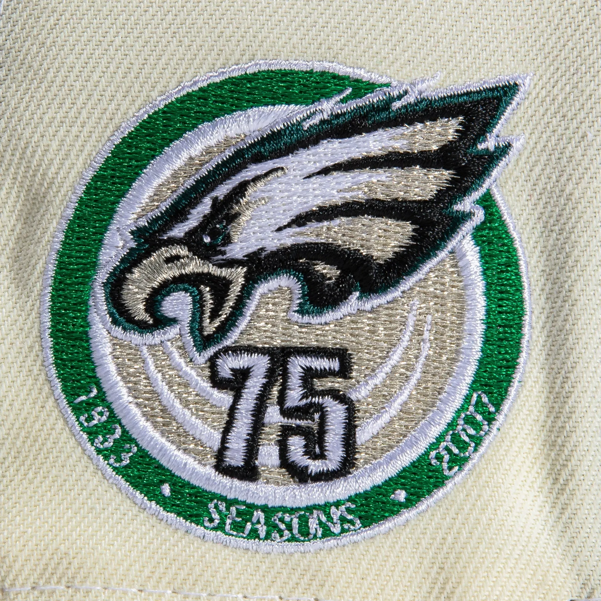 New Era  Chrome Philadelphia Eagles 75th Anniversary 59FIFTY Fitted Hat