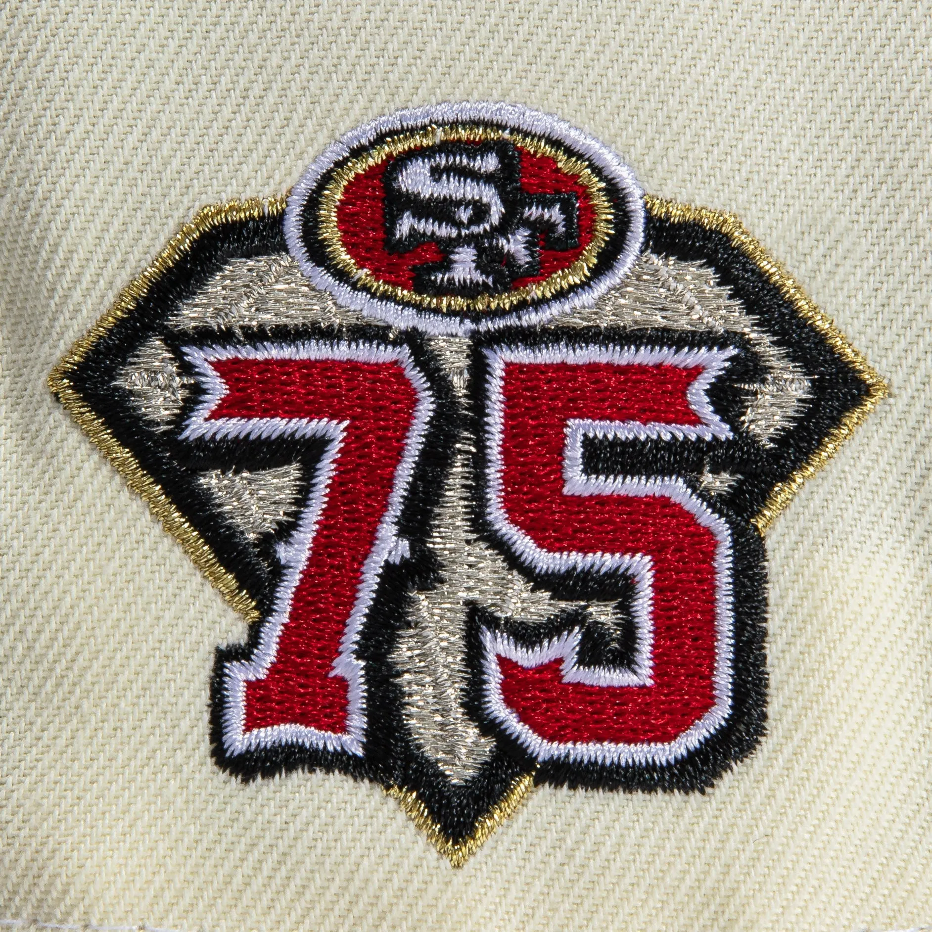 New Era  Chrome San Francisco 49ers 75th Anniversary 59FIFTY Fitted Hat