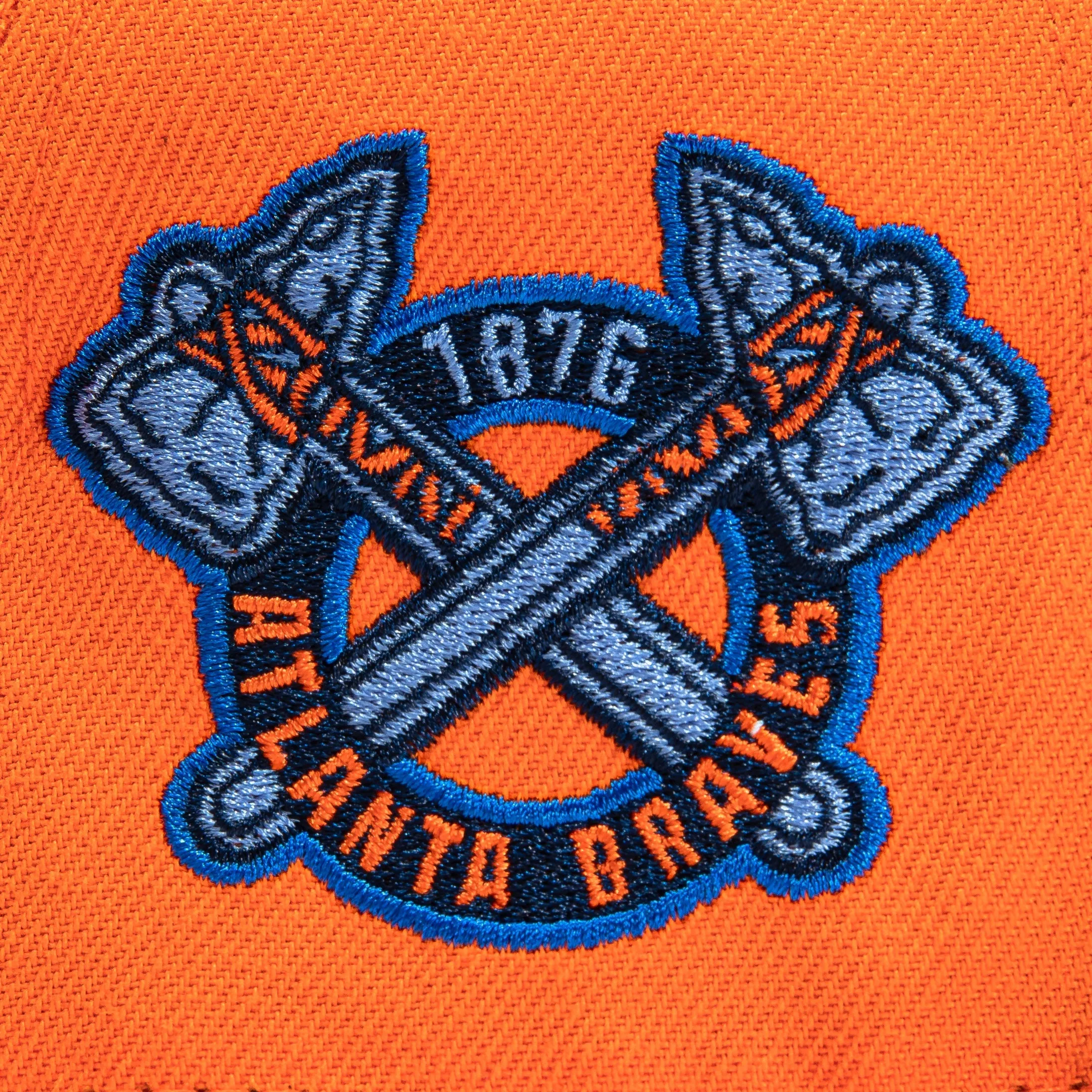 New Era  Orange Crush Atlanta Braves Final Season 1876 59FIFTY Fitted Hat