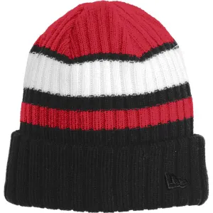 New Era Red/Black Ribbed Tailgate Beanie