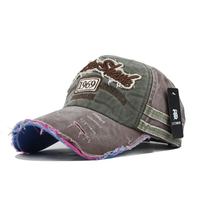 News Fashion Outdoor Sports Cotton Baseball Cap Retro Embroidery Men's Cap Hip Hop Rebound Caps Snapback Hats