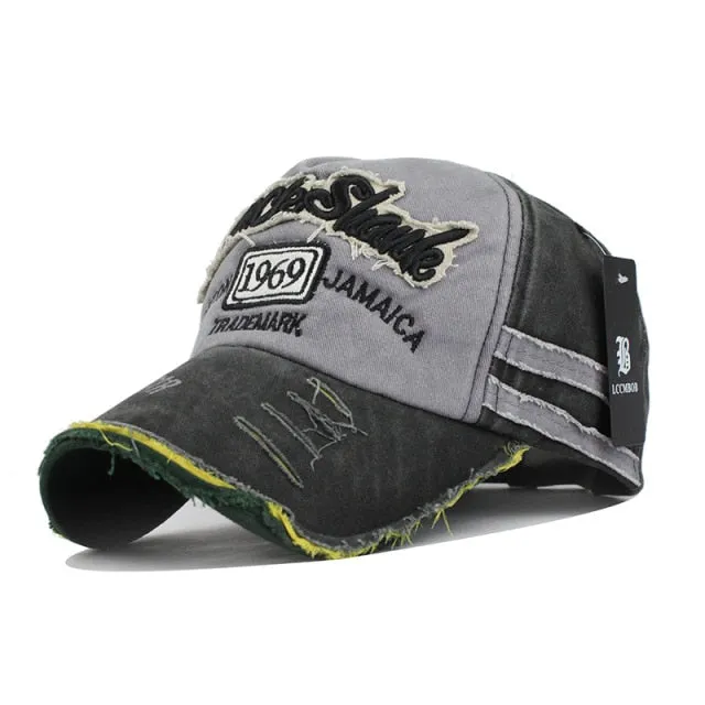 News Fashion Outdoor Sports Cotton Baseball Cap Retro Embroidery Men's Cap Hip Hop Rebound Caps Snapback Hats