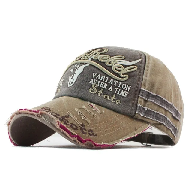 News Fashion Outdoor Sports Cotton Baseball Cap Retro Embroidery Men's Cap Hip Hop Rebound Caps Snapback Hats
