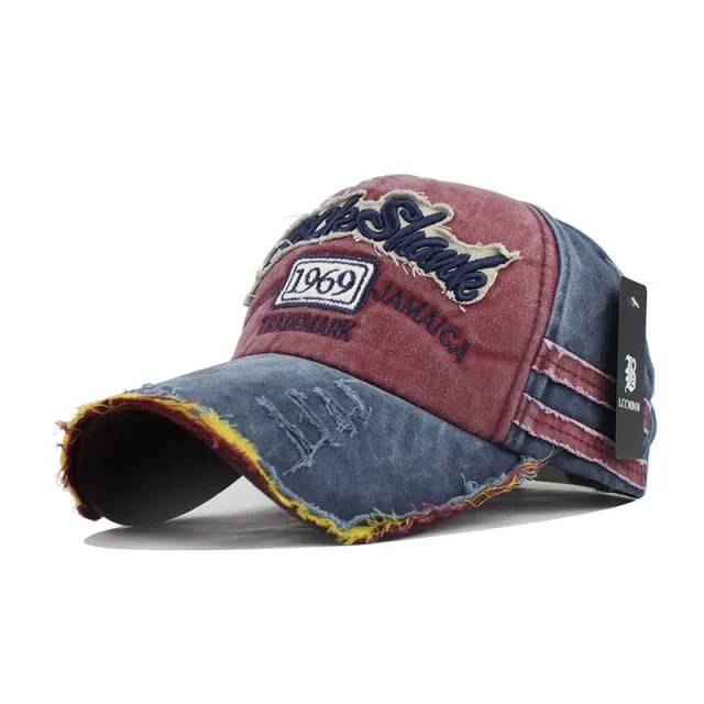 News Fashion Outdoor Sports Cotton Baseball Cap Retro Embroidery Men's Cap Hip Hop Rebound Caps Snapback Hats