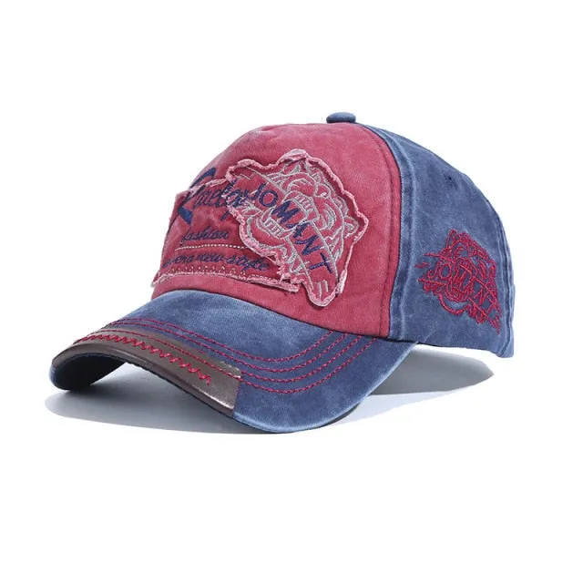 News Fashion Outdoor Sports Cotton Baseball Cap Retro Embroidery Men's Cap Hip Hop Rebound Caps Snapback Hats