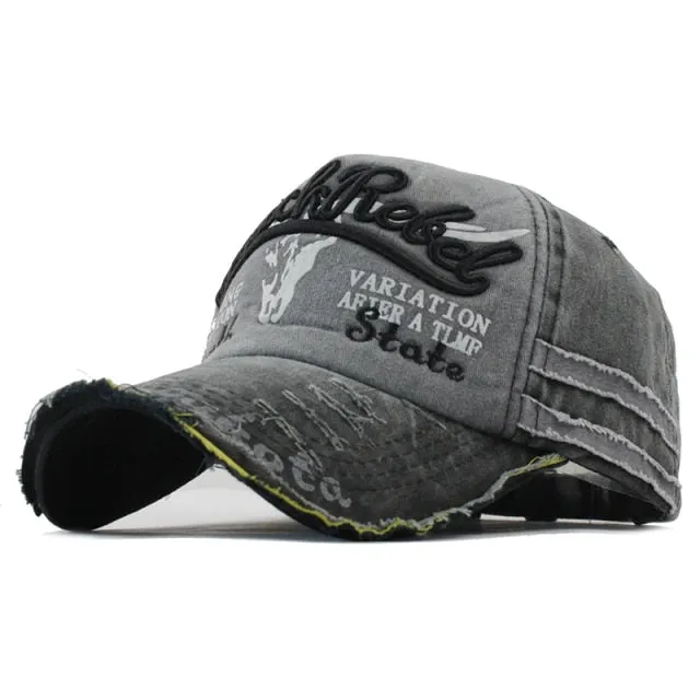 News Fashion Outdoor Sports Cotton Baseball Cap Retro Embroidery Men's Cap Hip Hop Rebound Caps Snapback Hats