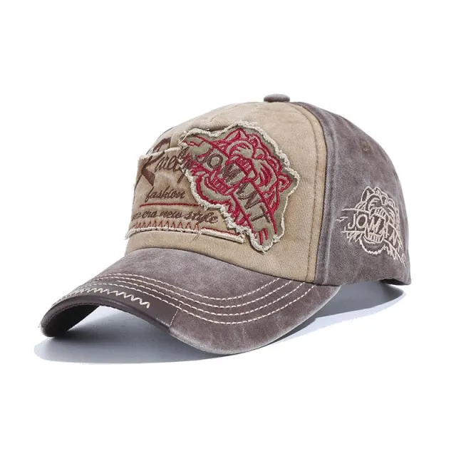 News Fashion Outdoor Sports Cotton Baseball Cap Retro Embroidery Men's Cap Hip Hop Rebound Caps Snapback Hats