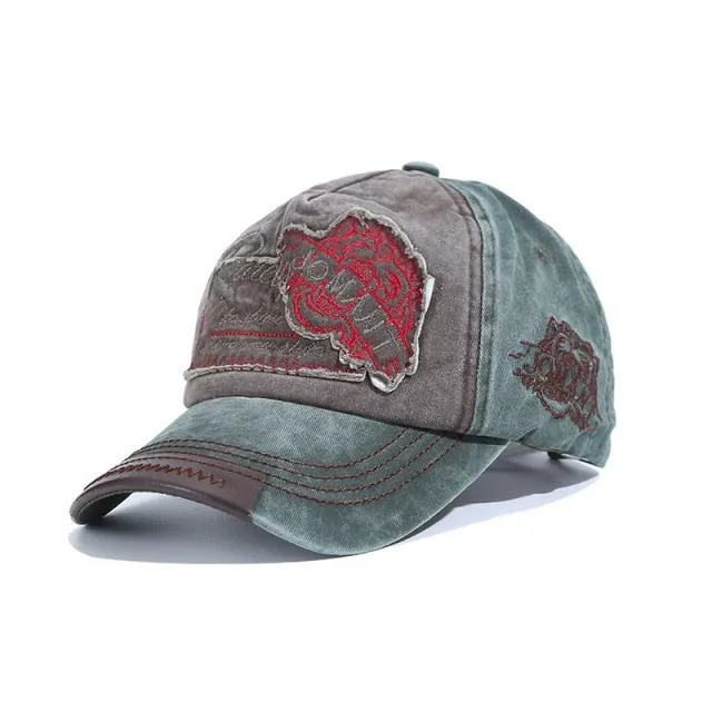 News Fashion Outdoor Sports Cotton Baseball Cap Retro Embroidery Men's Cap Hip Hop Rebound Caps Snapback Hats