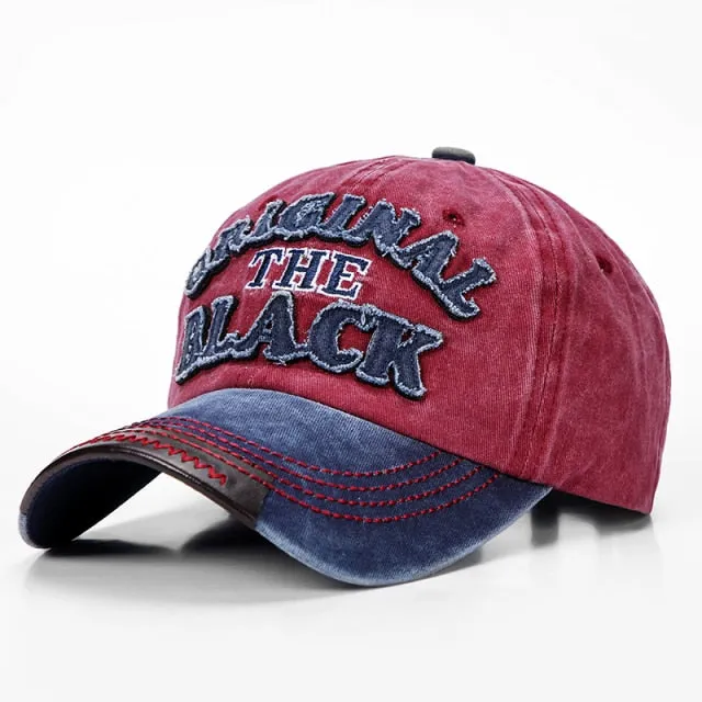 News Fashion Outdoor Sports Cotton Baseball Cap Retro Embroidery Men's Cap Hip Hop Rebound Caps Snapback Hats