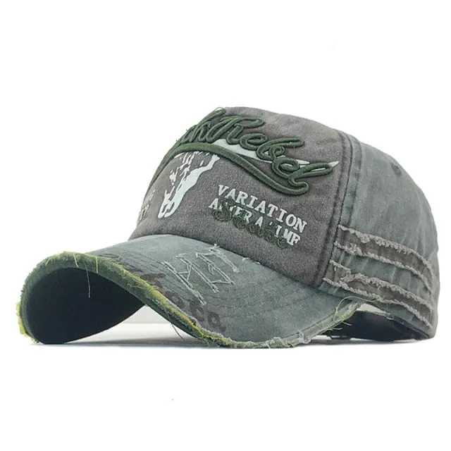 News Fashion Outdoor Sports Cotton Baseball Cap Retro Embroidery Men's Cap Hip Hop Rebound Caps Snapback Hats