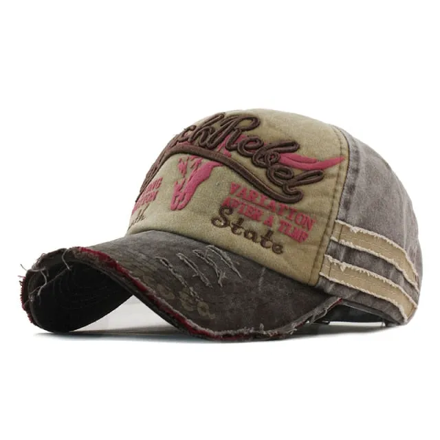 News Fashion Outdoor Sports Cotton Baseball Cap Retro Embroidery Men's Cap Hip Hop Rebound Caps Snapback Hats