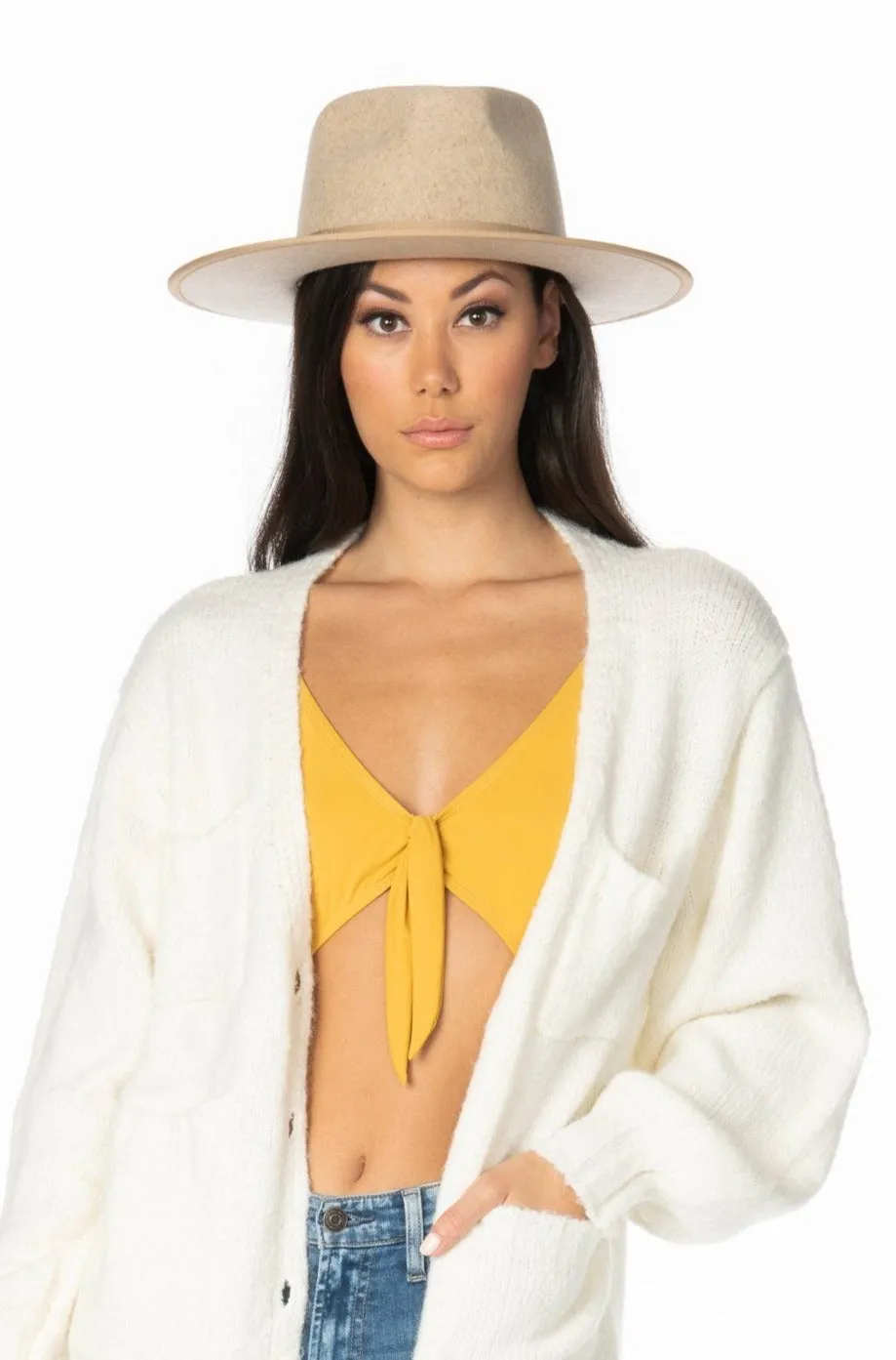 Olive & Pique - Beige Cali Fedora