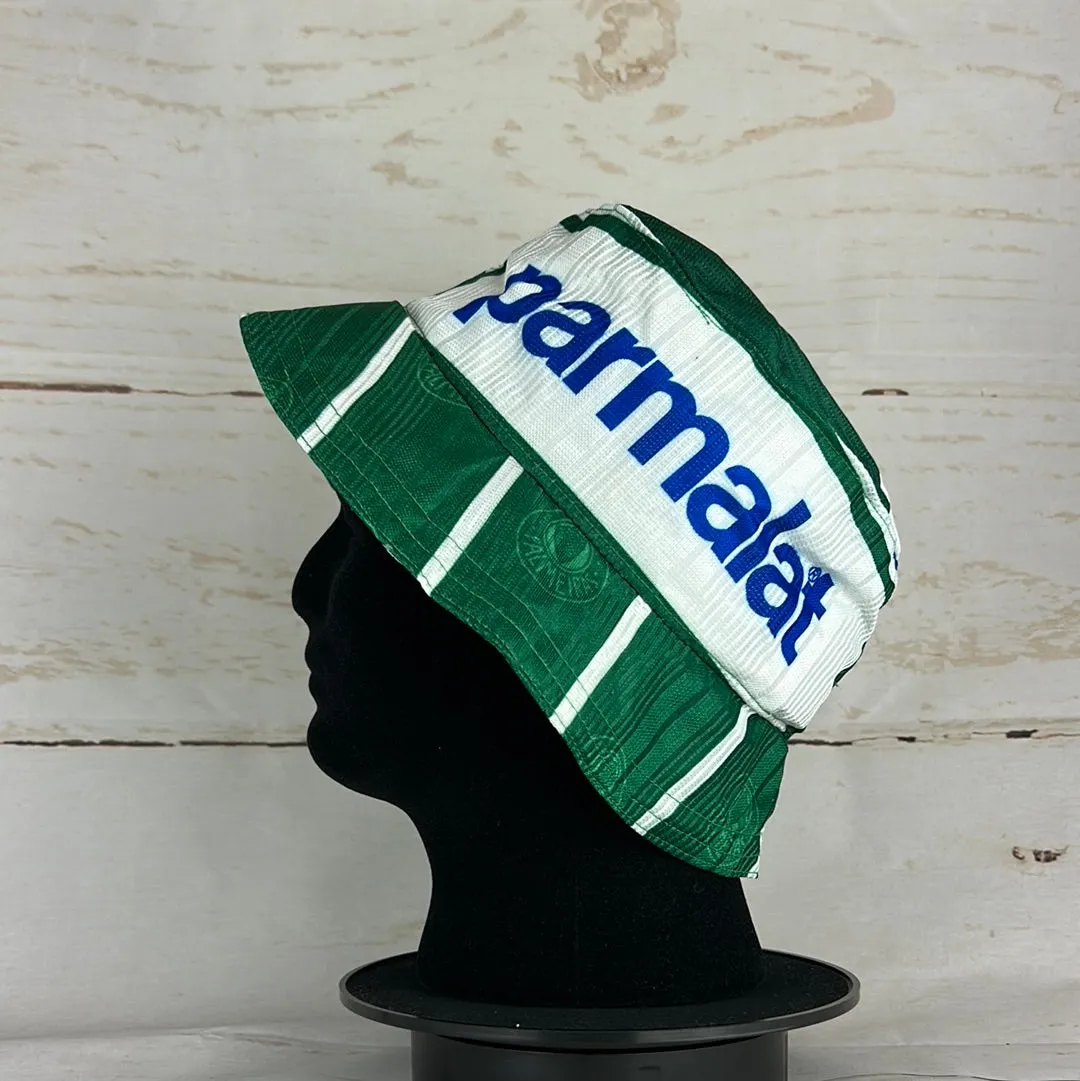 Palmeiras 1990s Upcycled Home Shirt Bucket Hat
