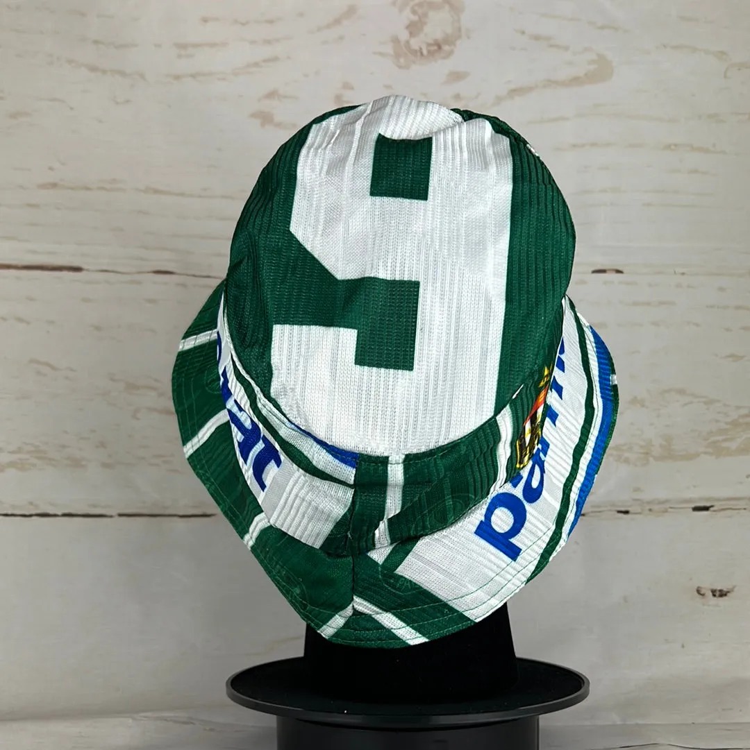 Palmeiras 1990s Upcycled Home Shirt Bucket Hat