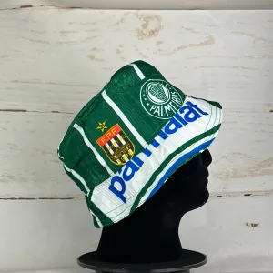 Palmeiras 1990s Upcycled Home Shirt Bucket Hat