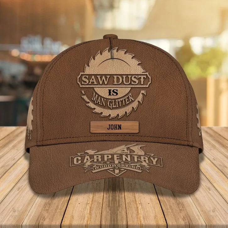 Personalized Carpenter Tool 3D Baseball Cap for Carpenter, Hammer and Saw Carpenter Hat for Him