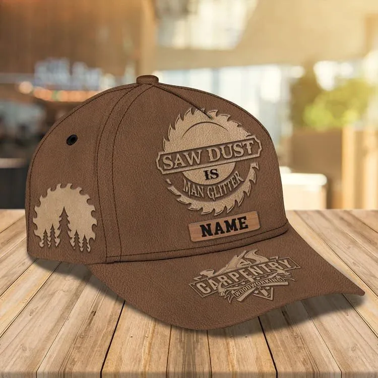 Personalized Carpenter Tool 3D Baseball Cap for Carpenter, Hammer and Saw Carpenter Hat for Him