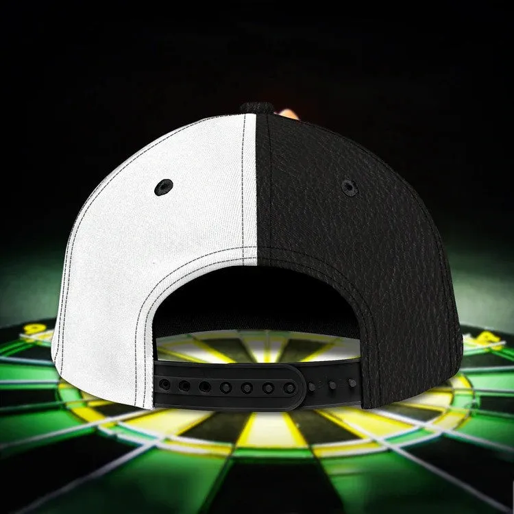 Personalized Dart & Beer I'm Here 3D Baseball Cap, Dart Hat for Man Dart Lovers, 3D All Over Printed Dart Hat for Husband