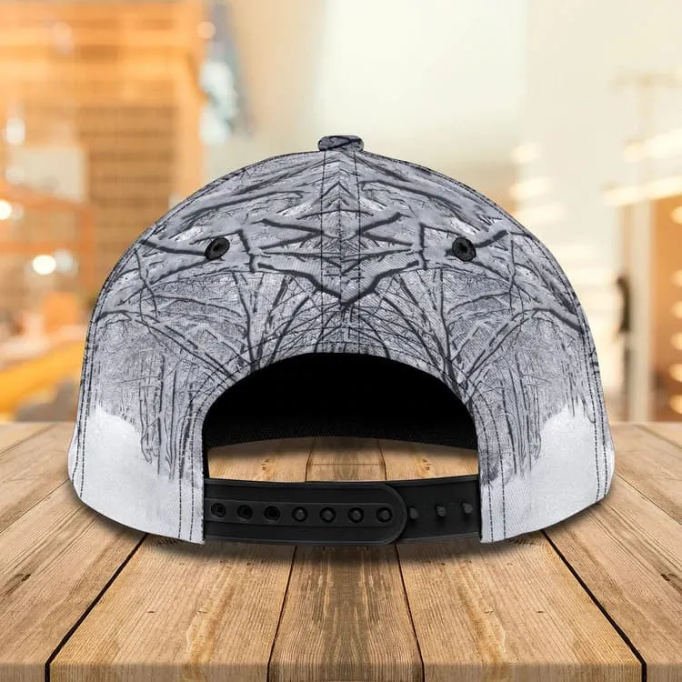 Personalized White Tiger 3D Baseball Cap for Boyfriend, Tiger Art Hat for Tiger Lovers