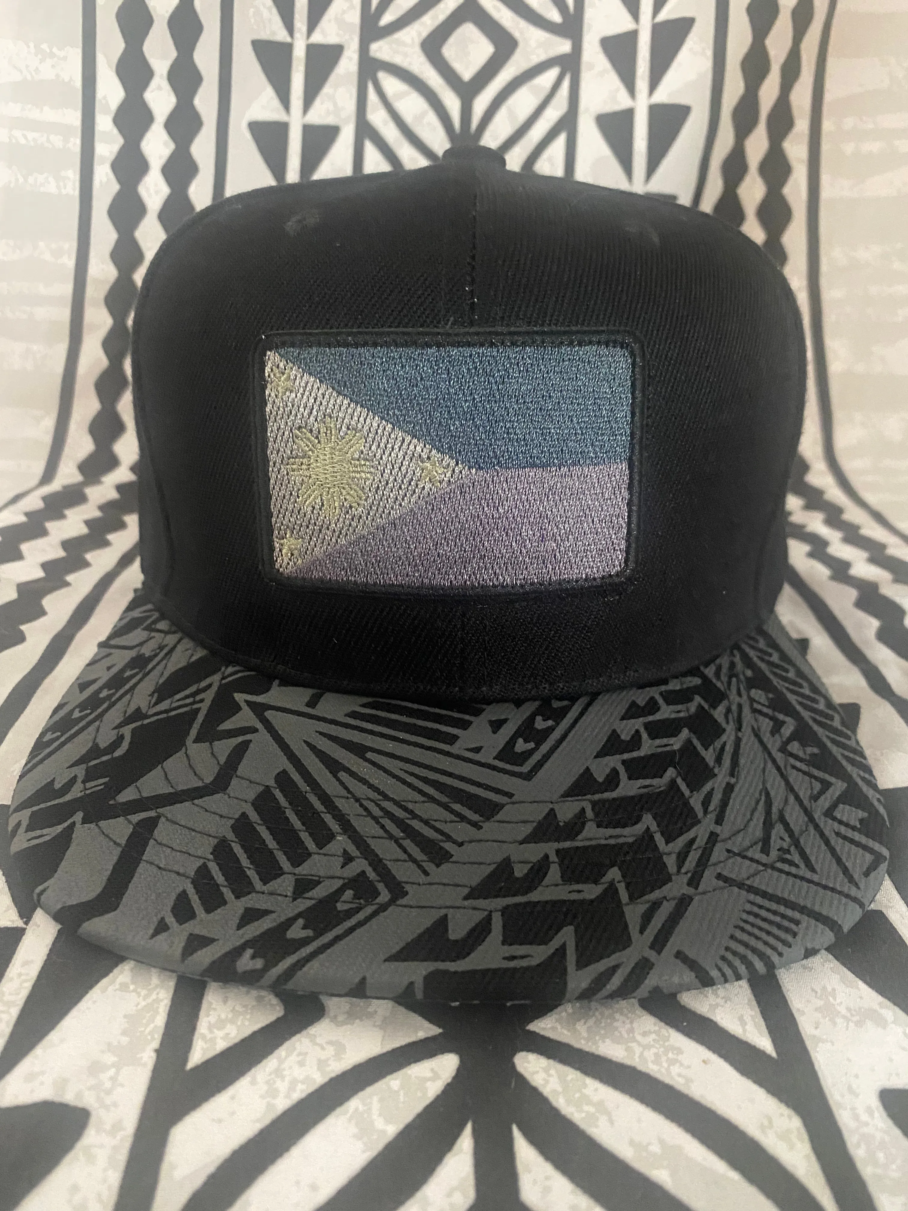 Philippines Flag GrayTribal Brims