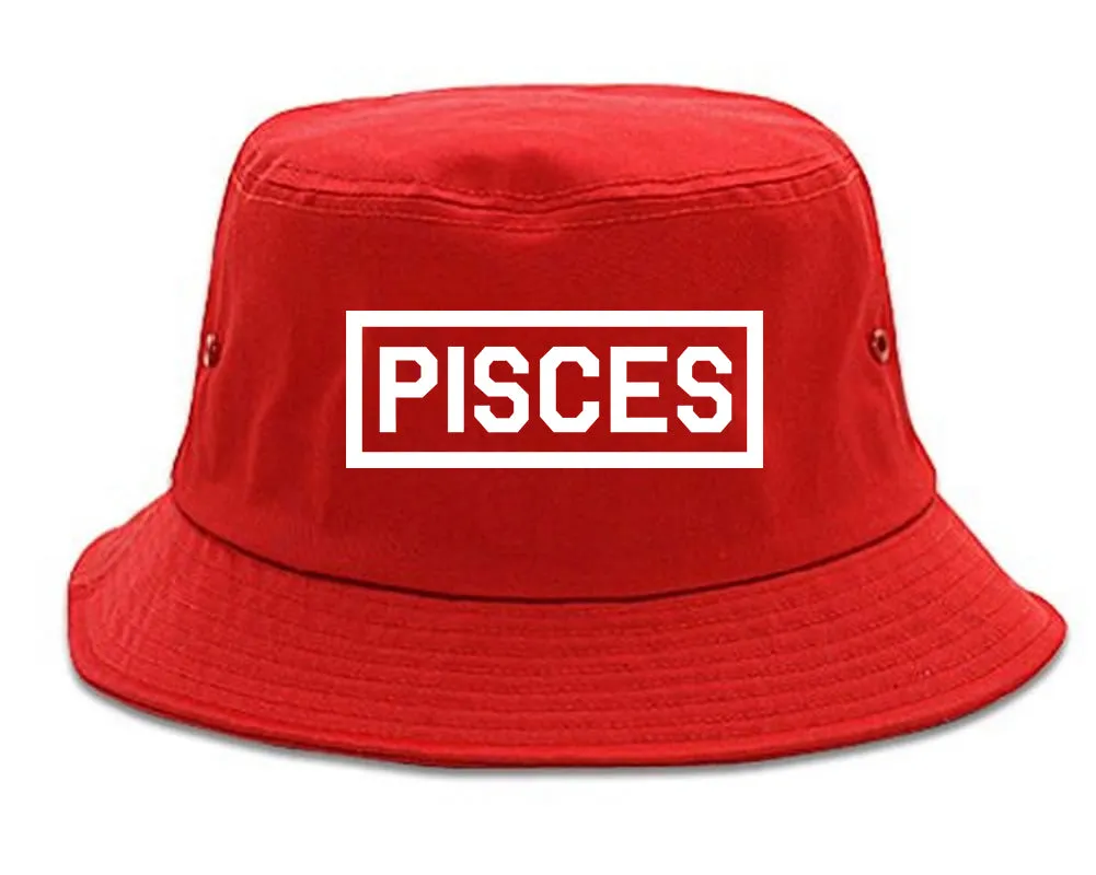 Pisces Horoscope Sign Mens Bucket Hat