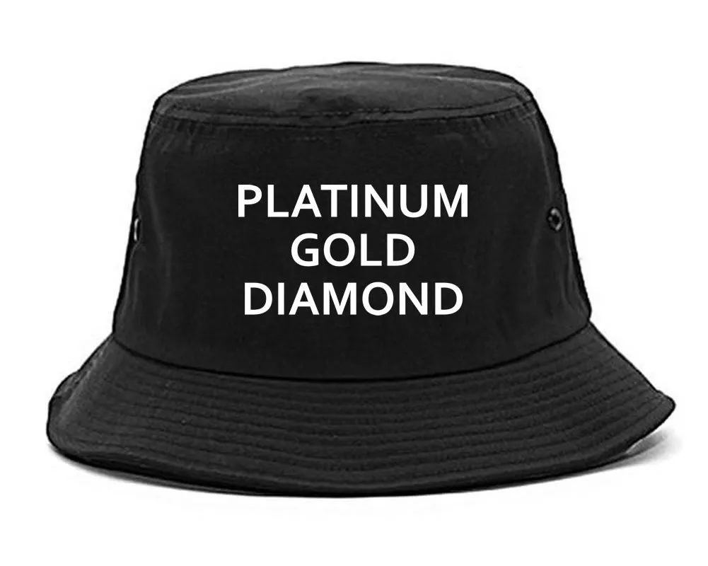 Platinum Gold Diamond Bucket Hat