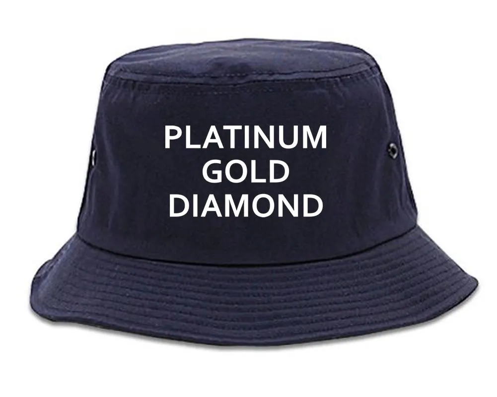 Platinum Gold Diamond Bucket Hat