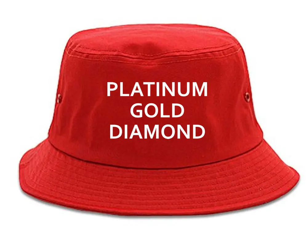 Platinum Gold Diamond Bucket Hat