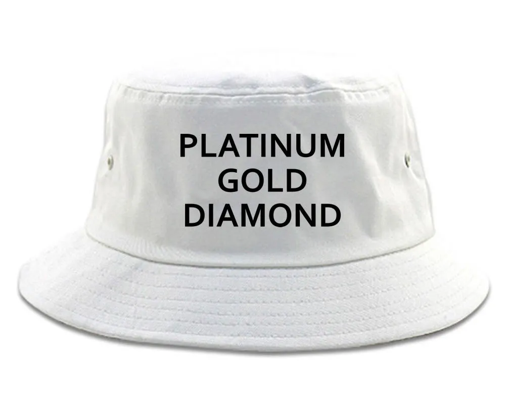 Platinum Gold Diamond Bucket Hat