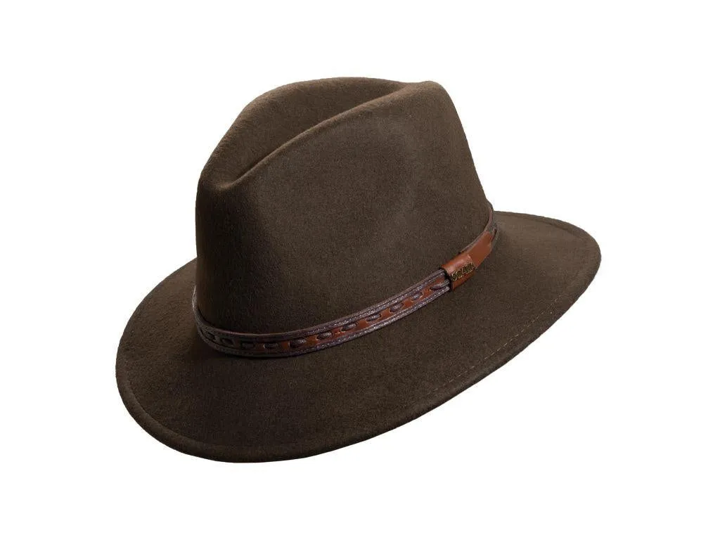 Scala Richmond Crushable Wool Felt Sierra Safari Brim