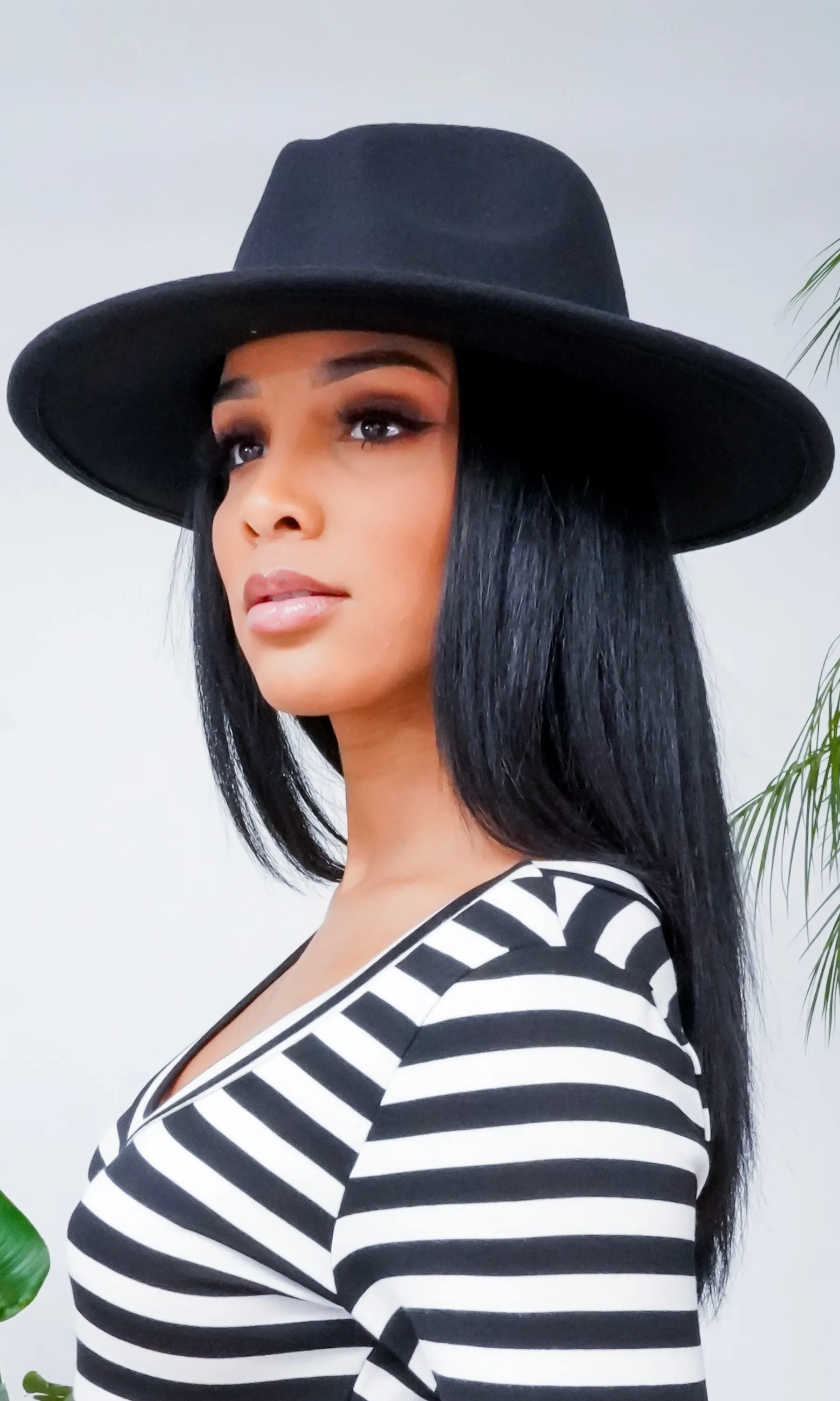 Still Trending | Wide Brim Felt Fedora Hat with Band for Women and Men