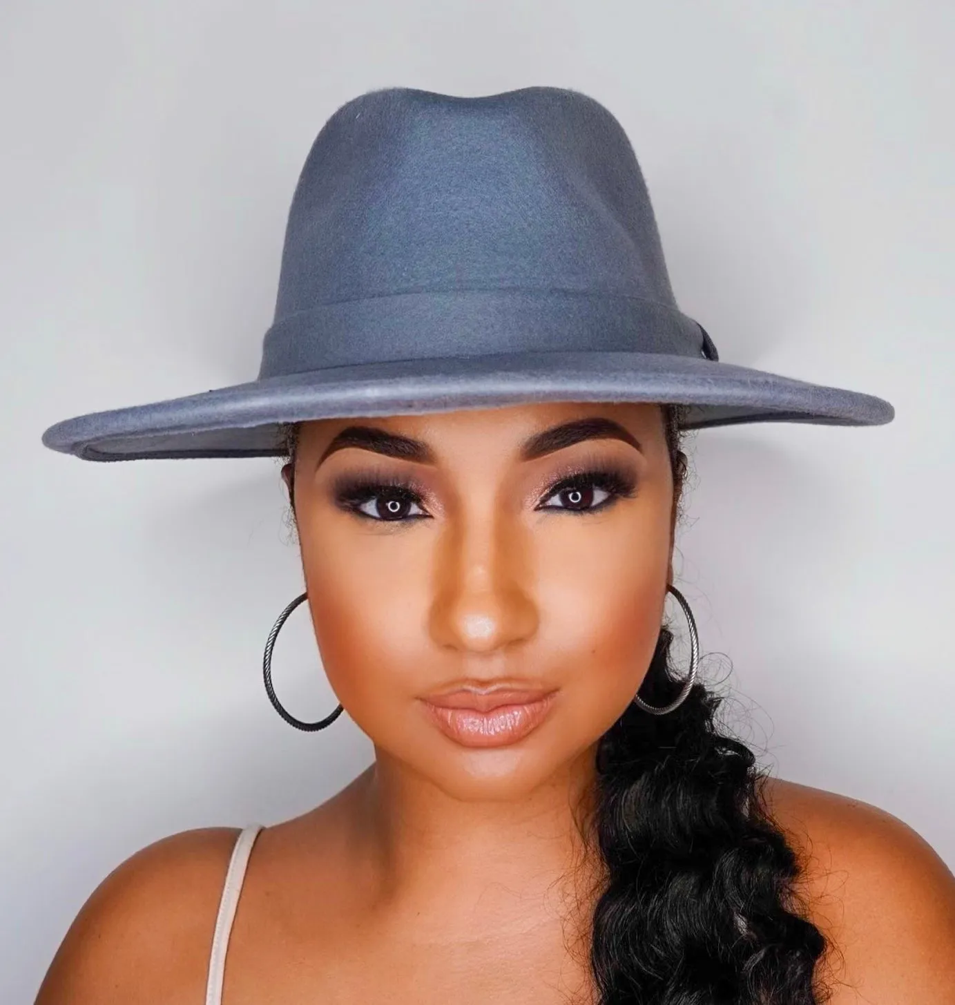 Still Trending | Wide Brim Felt Fedora Hat with Band for Women and Men