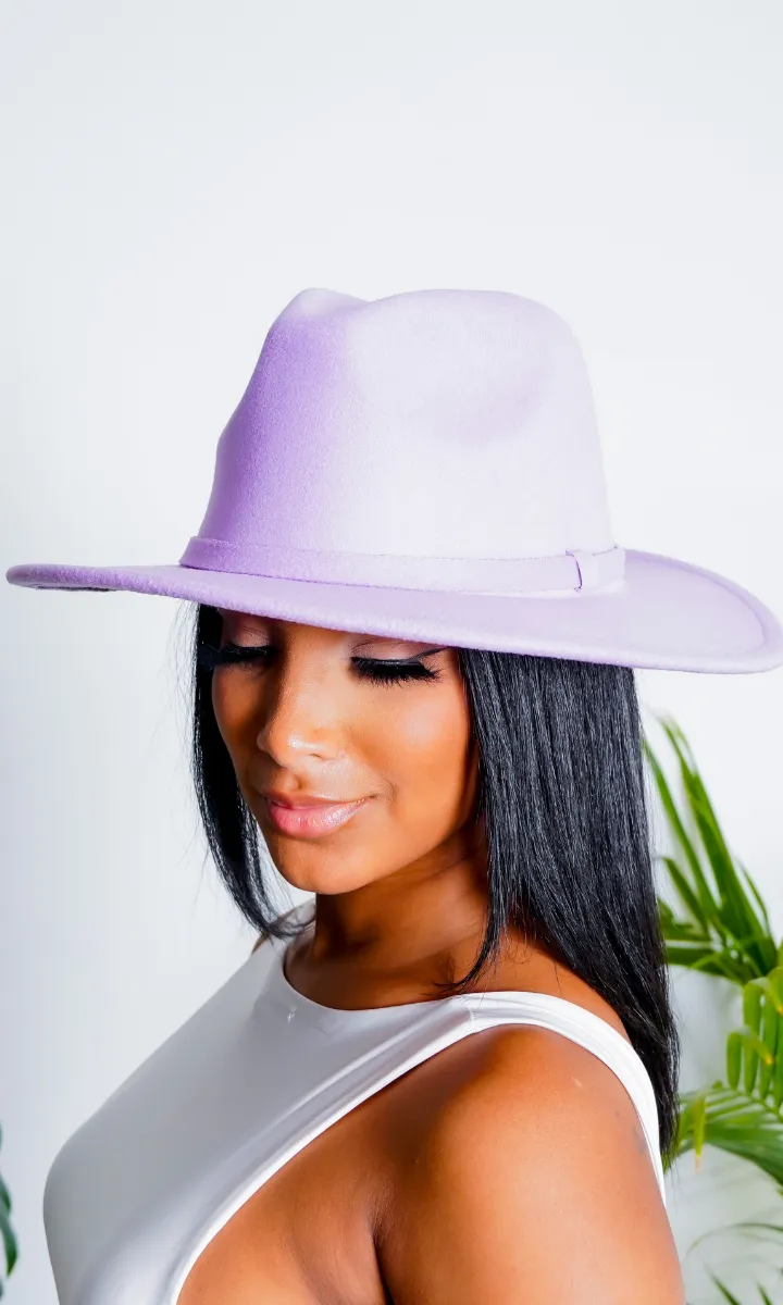 Still Trending | Wide Brim Felt Fedora Hat with Band for Women and Men