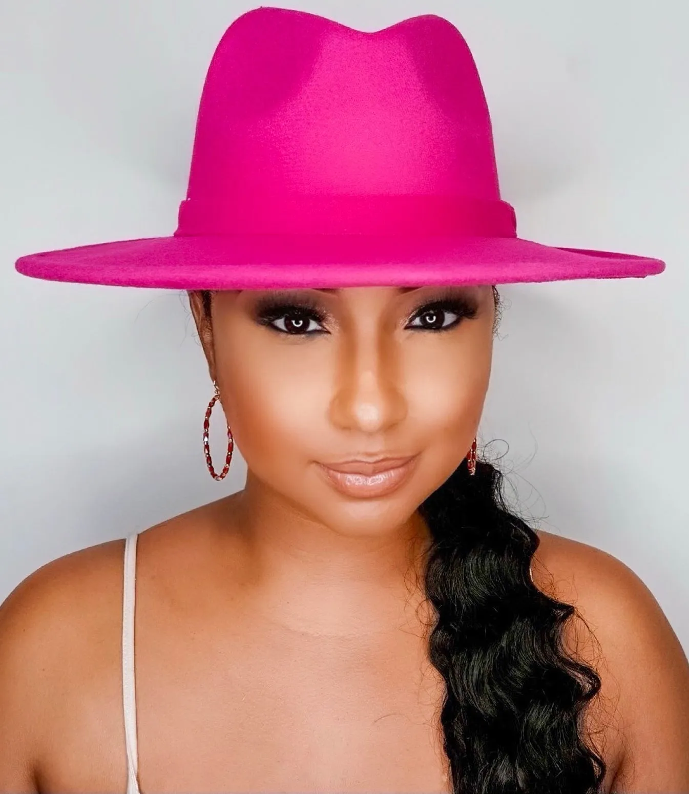 Still Trending | Wide Brim Felt Fedora Hat with Band for Women and Men